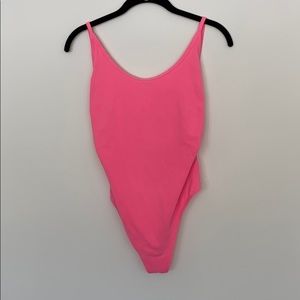Aritzia hot pink bodysuit